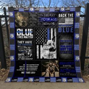 Back The Blue Quilt Blanket Tm99  Quilt